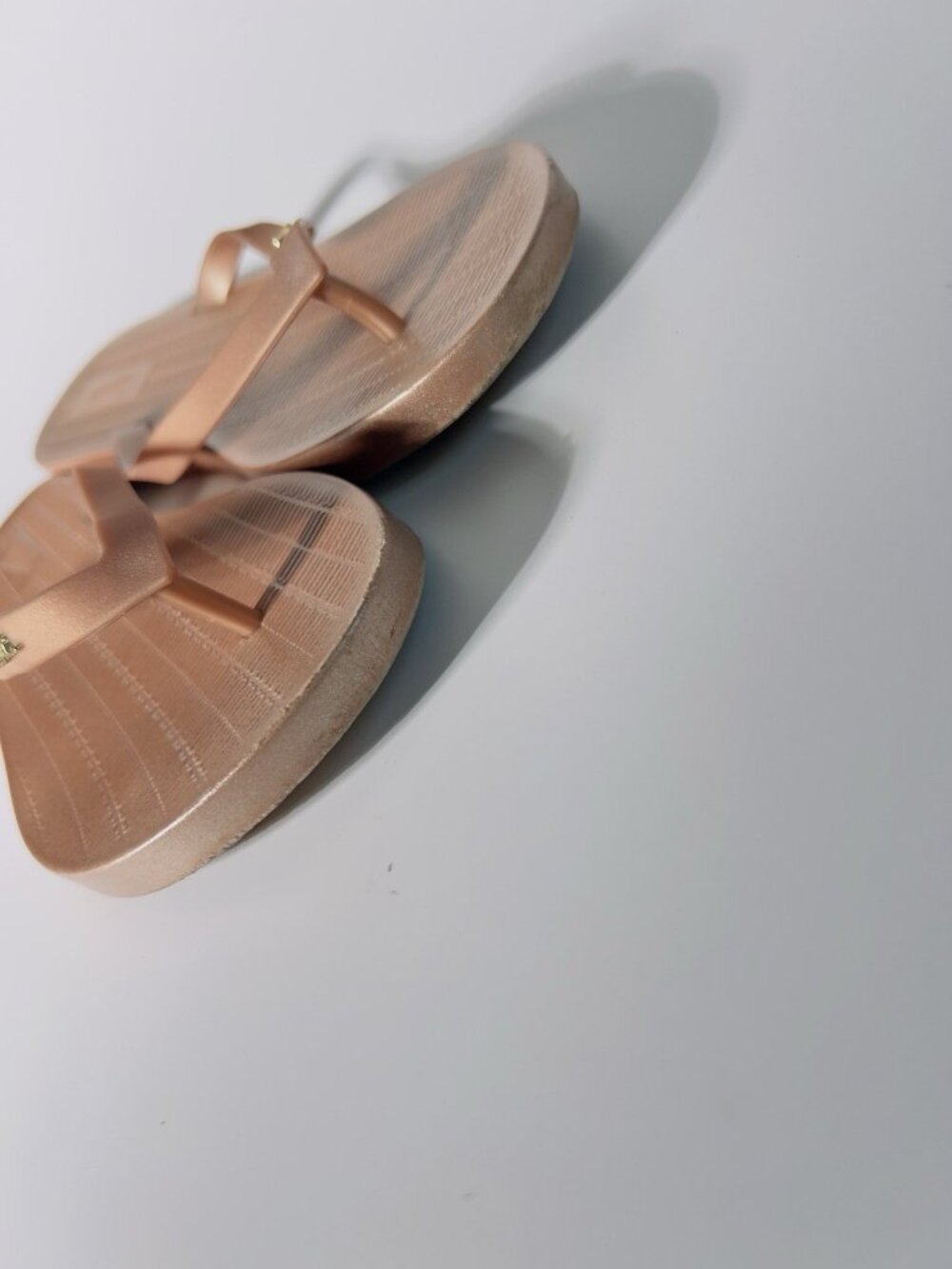 Melissa Sun Venice Flip Flop Metallic Gold Women’s Size 8 - Picture 8 of 8